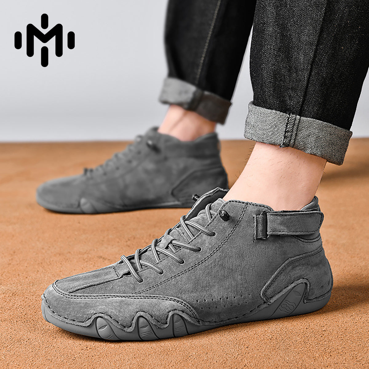 FJ-8008 Casual versatile men's shoes, high-top men's casual shoes