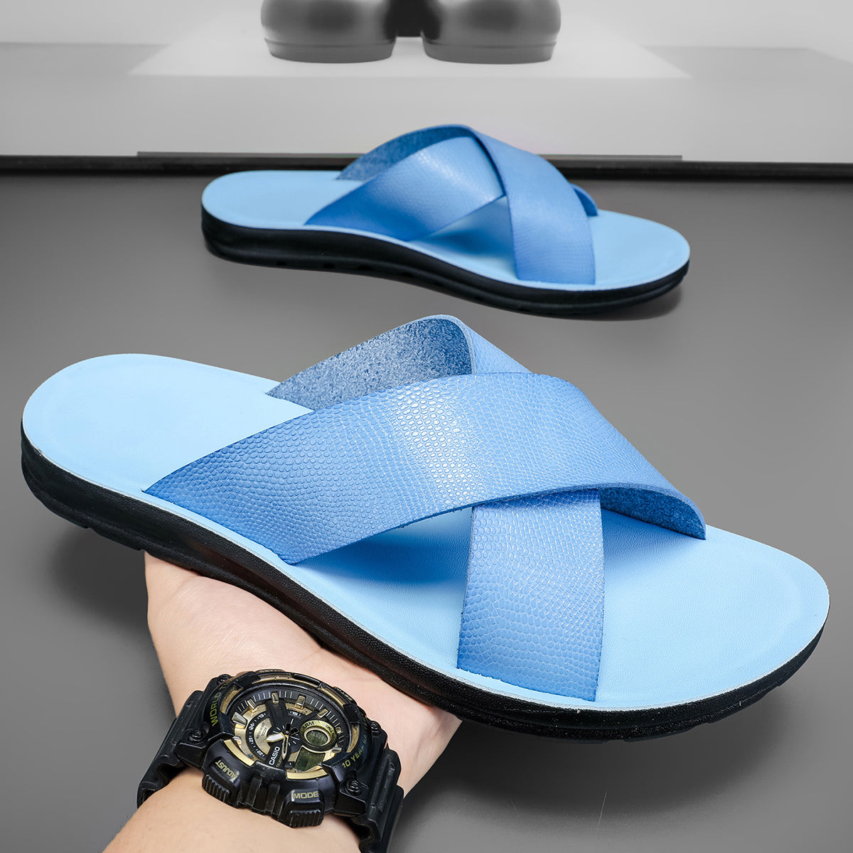 A2004 European and American retro Roman sandals