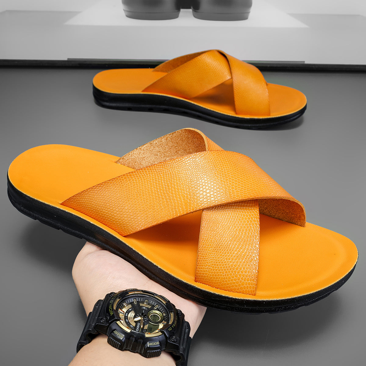 A2004 European and American retro Roman sandals