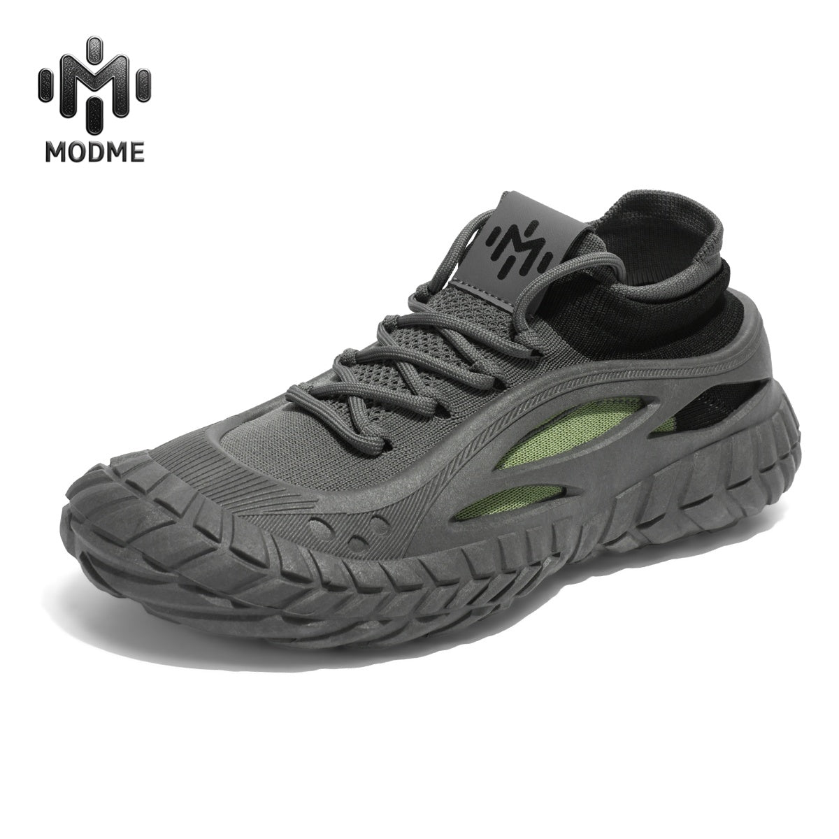 HX01 Men's summer breathable flyknit mesh construction work safety shoes with slip-resistant soles