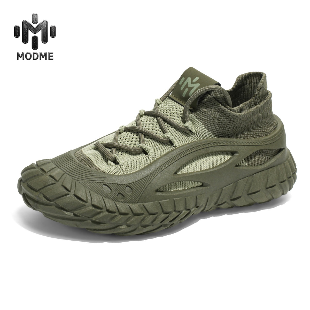 HX01 Men's summer breathable flyknit mesh construction work safety shoes with slip-resistant soles