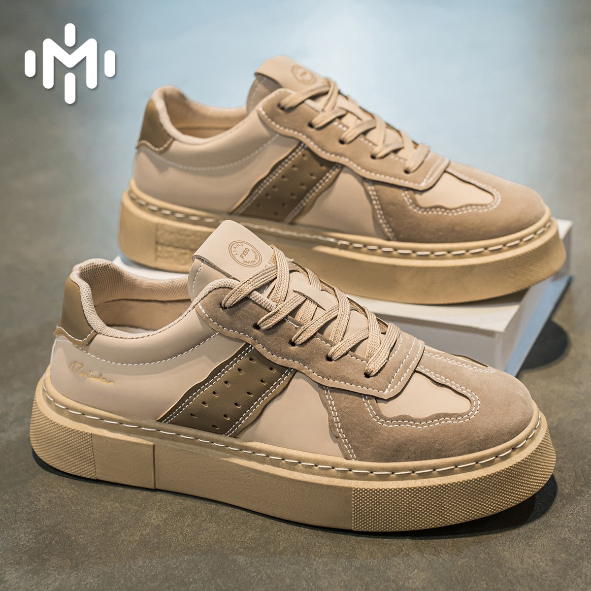 L835 Men's Shoes New Retro Colorblocking Sports Casual Board Shoes