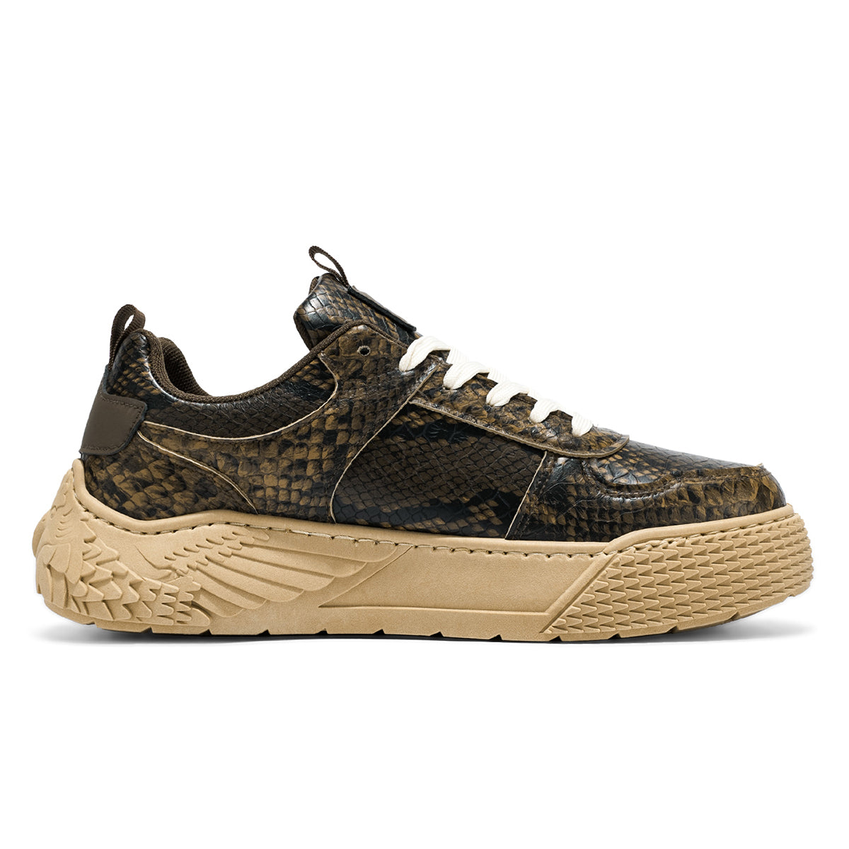 58026 Snake skin casual new style skate shoes