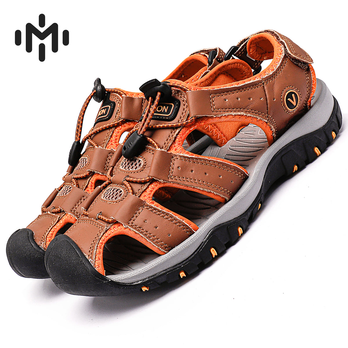 7239 Summer leather sandals for men and women