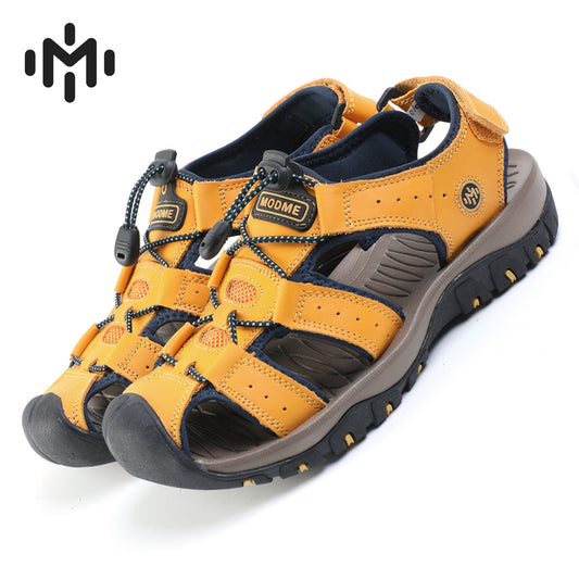 7239 Summer leather sandals for men and women