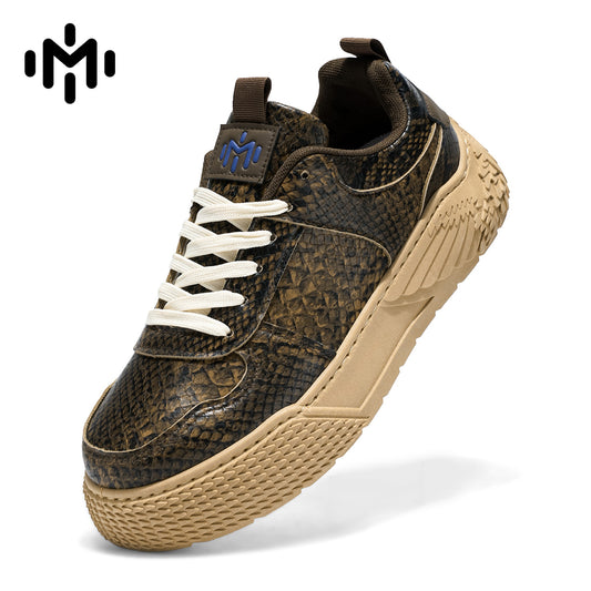58026 Snake skin casual new style skate shoes