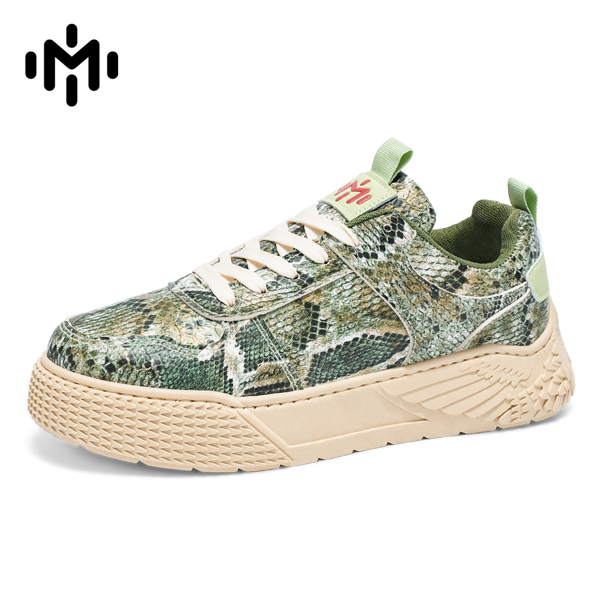 58026 Snake skin casual new style skate shoes