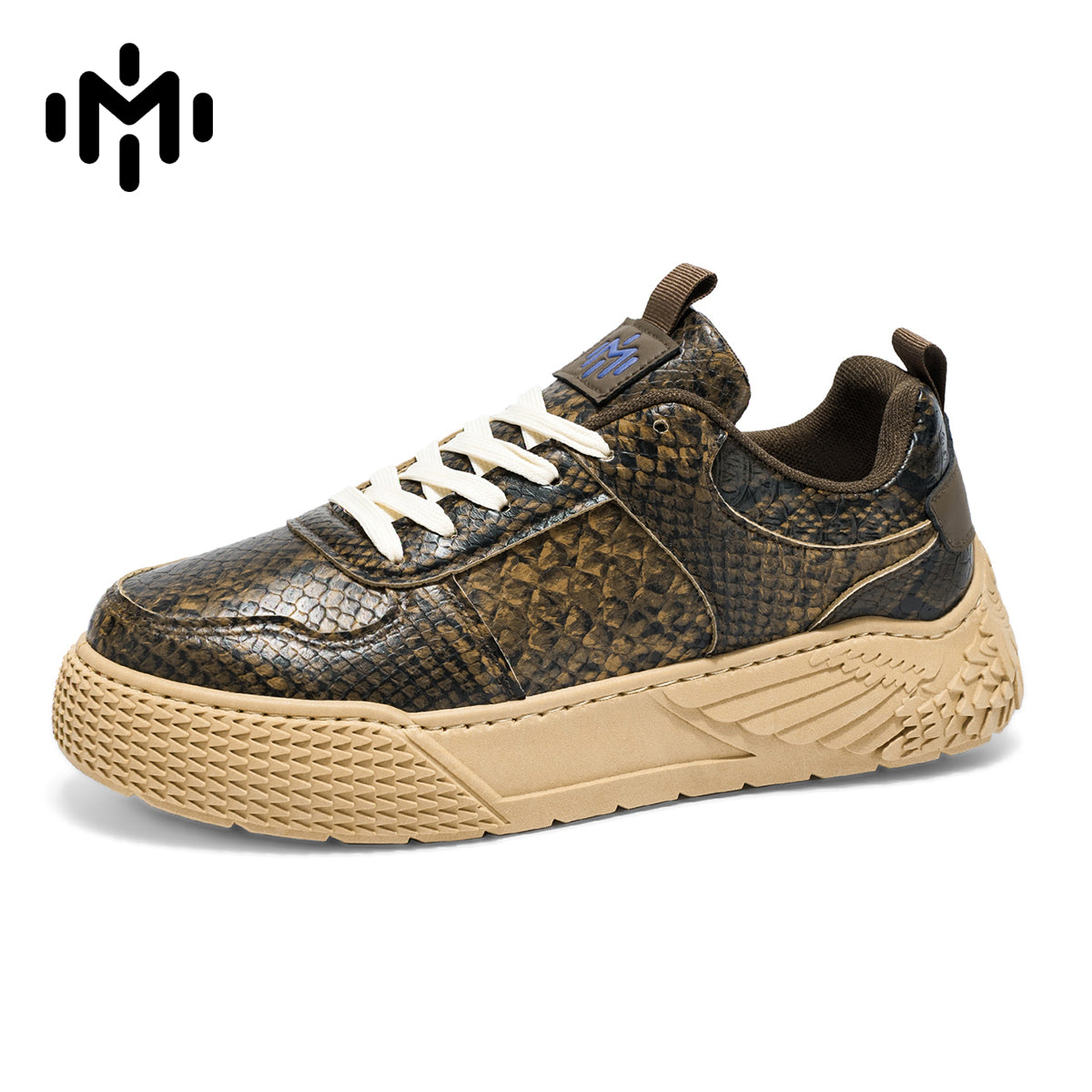 58026 Snake skin casual new style skate shoes