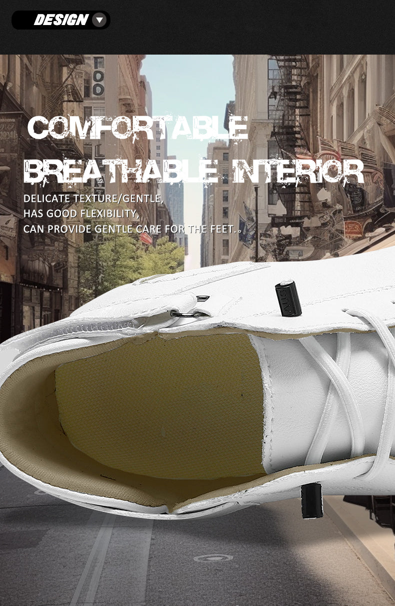 FJ-8008 Casual versatile men's shoes, high-top men's casual shoes detail image 3