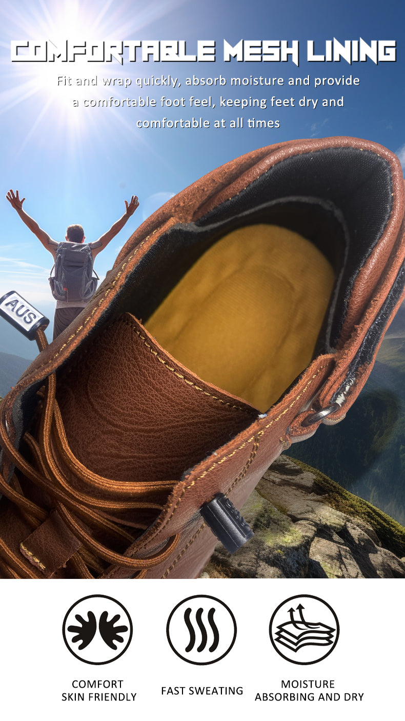 FJ-8009 Large size high-top suede boots with soft leather soles and a retro Martin boot design. detail image 4