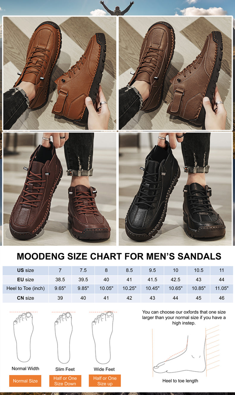 FJ-8009 Large size high-top suede boots with soft leather soles and a retro Martin boot design. detail image 8