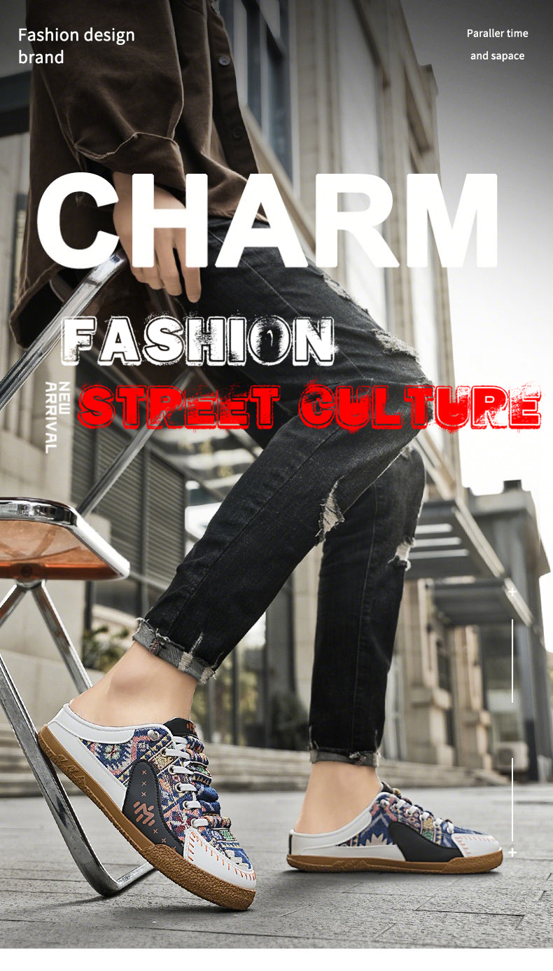 GB01 Baotou Men's Summer Breathable Mesh Slippers detail image 1