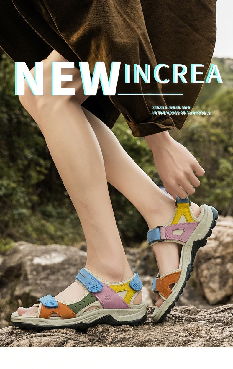 FTW001 Summer leather sandals for men and women detail image 1