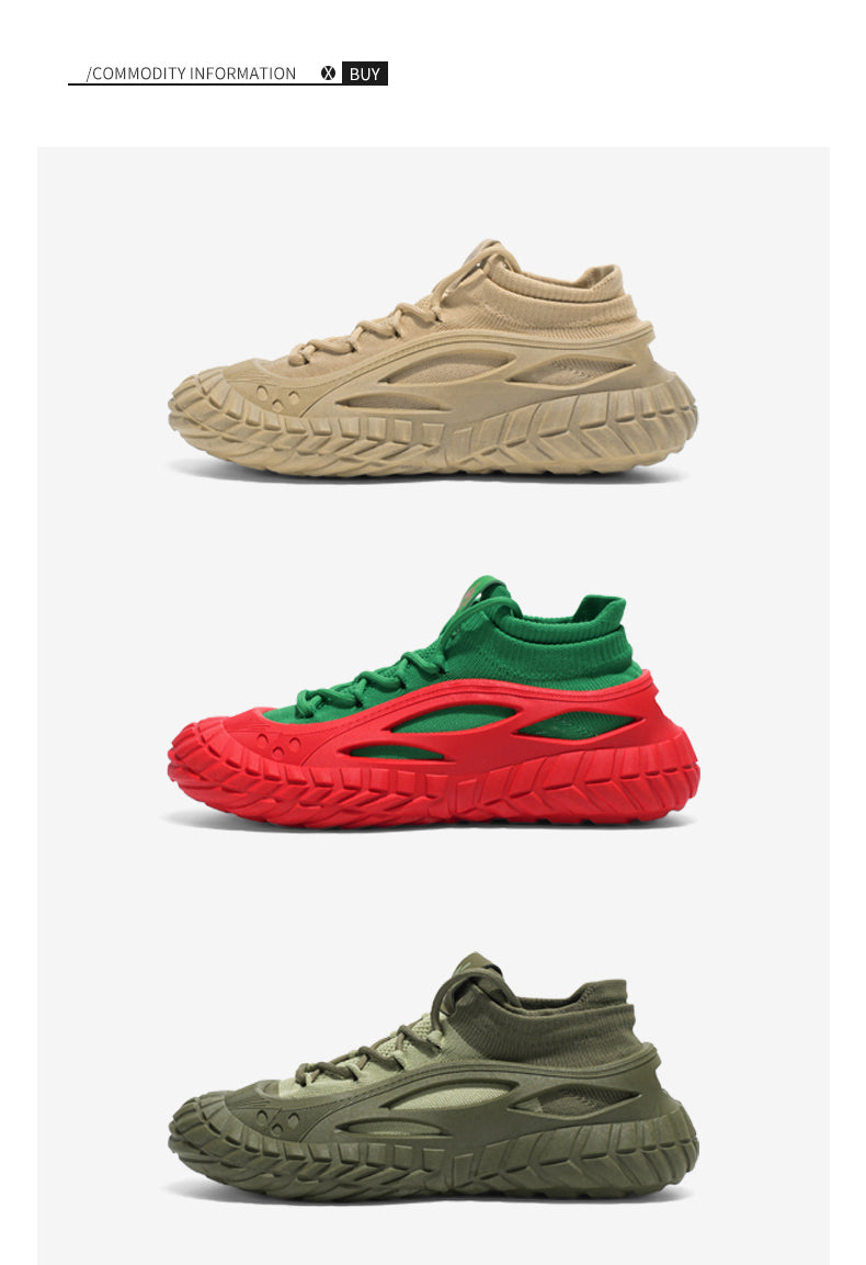 HX01 Men's summer breathable flyknit mesh construction work safety shoes with slip-resistant soles detail image 2