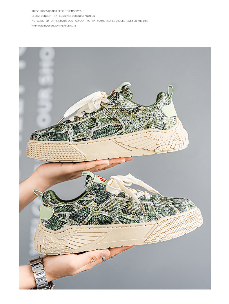 58026 Snake skin casual new style skate shoes detail image 2