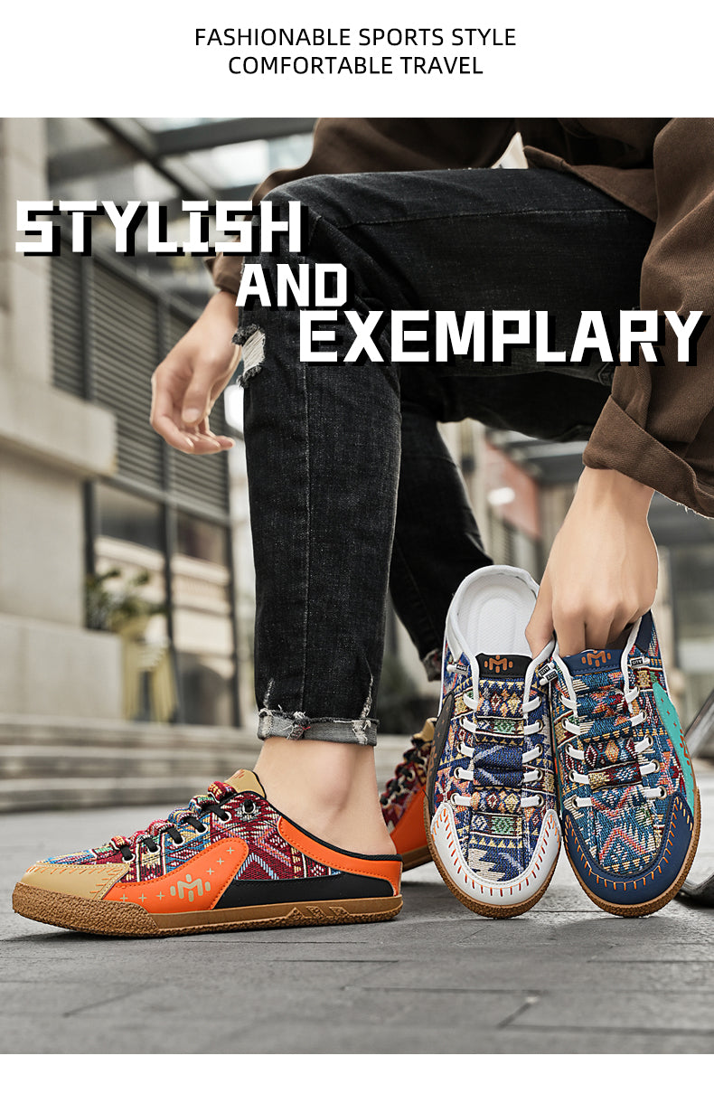 GB01 Baotou Men's Summer Breathable Mesh Slippers detail image 2