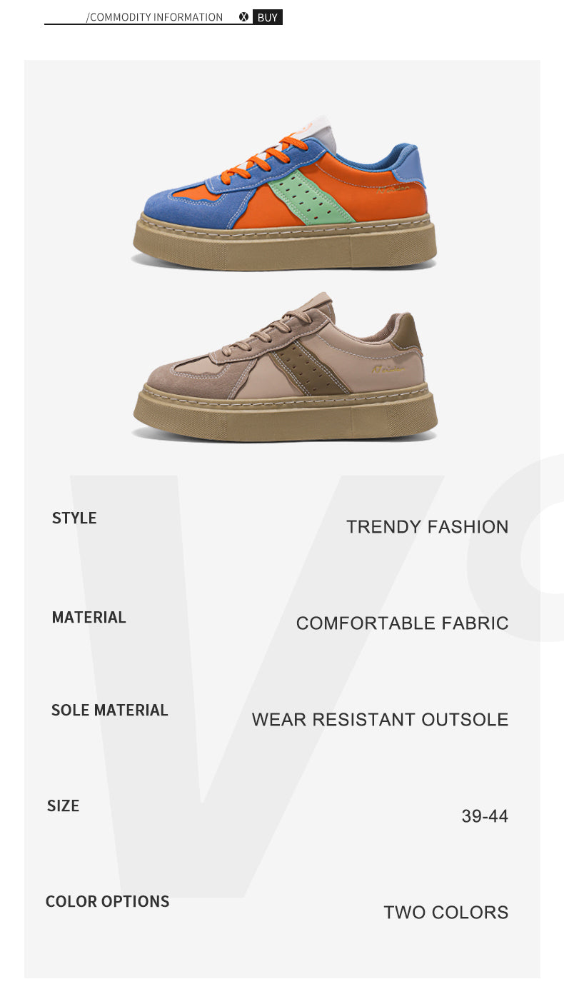 L835 Men's Shoes New Retro Colorblocking Sports Casual Board Shoes detail image 3