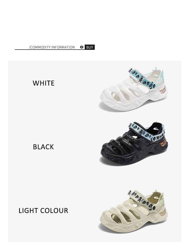 9205 Summer leather sandals for men and women detail image 3