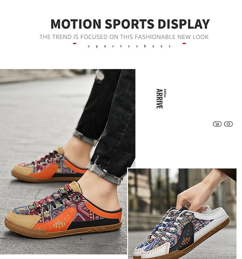 GB01 Baotou Men's Summer Breathable Mesh Slippers detail image 3