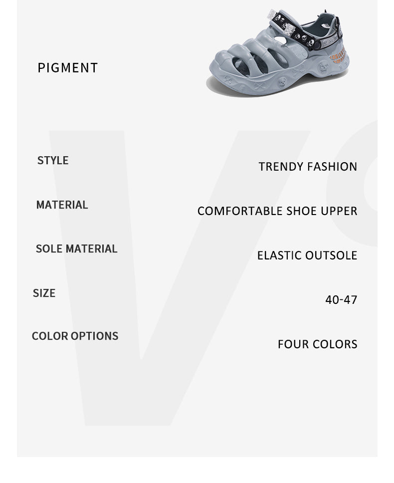 9205 Summer leather sandals for men and women detail image 4