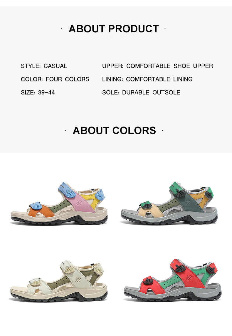 FTW001 Summer leather sandals for men and women detail image 4