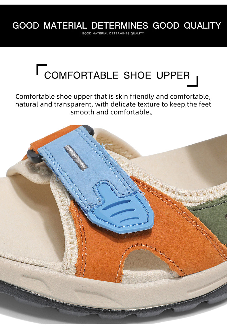 FTW001 Summer leather sandals for men and women detail image 5