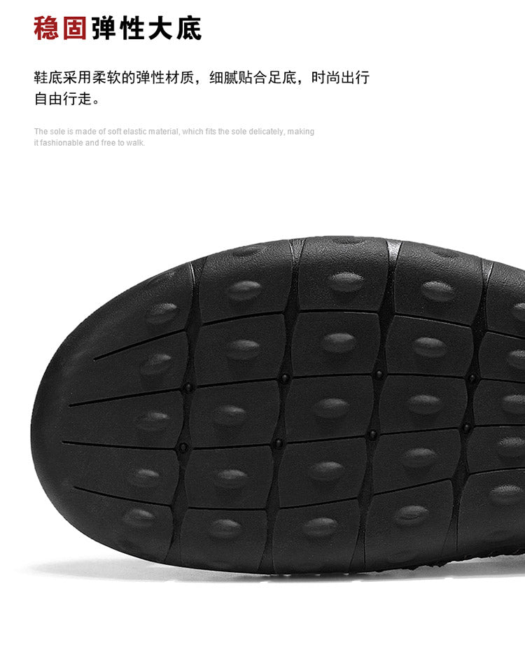 FJ-7026 Summer Men's Leather-Trimmed Breathable Beach Sandals detail image 6