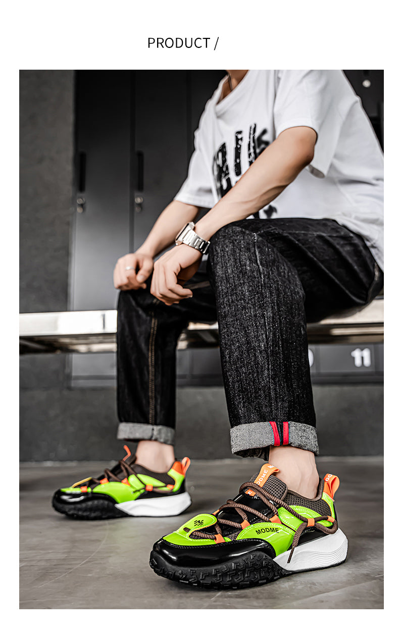 L17 Flying knit mesh tire sole dad shoes detail image 8