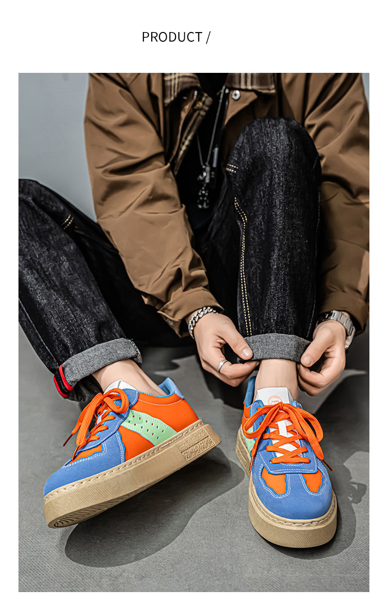 L835 Men's Shoes New Retro Colorblocking Sports Casual Board Shoes detail image 7