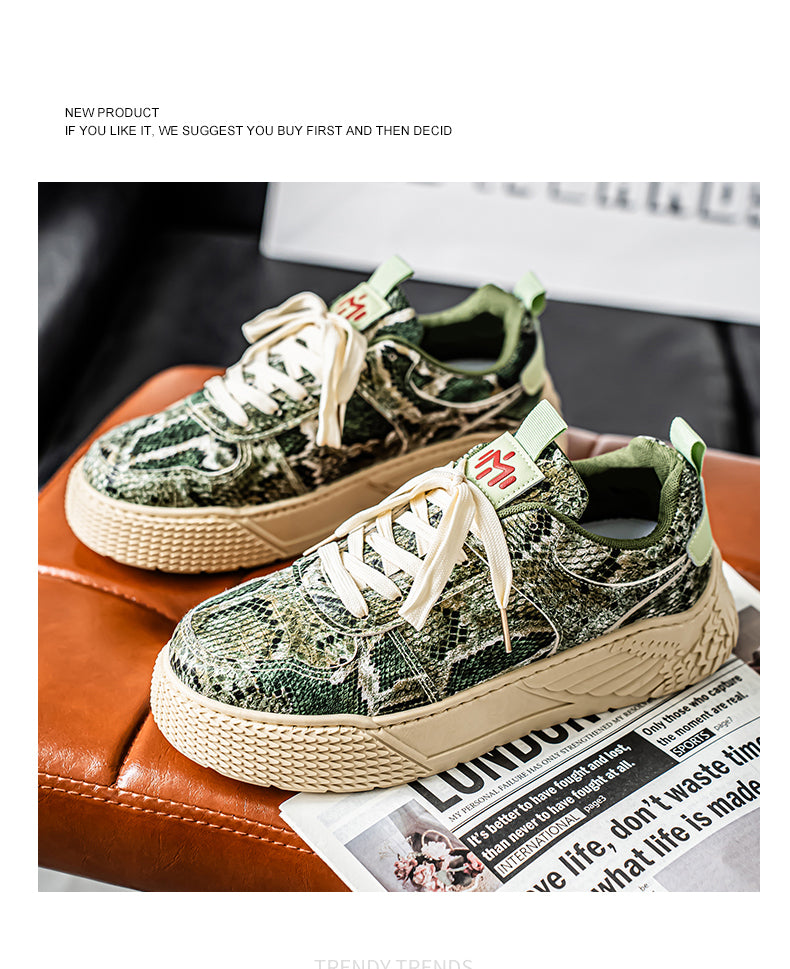 58026 Snake skin casual new style skate shoes detail image 9