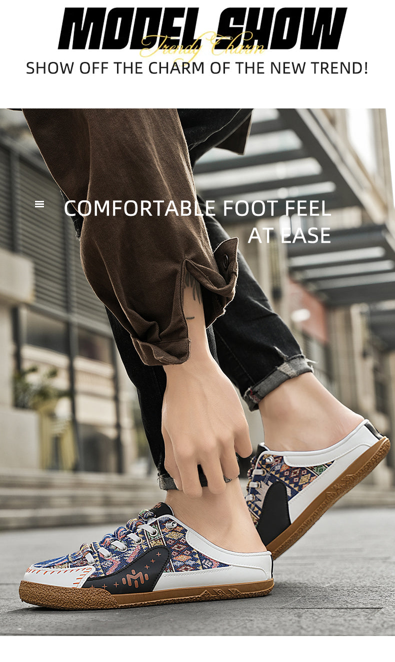 GB01 Baotou Men's Summer Breathable Mesh Slippers detail image 9