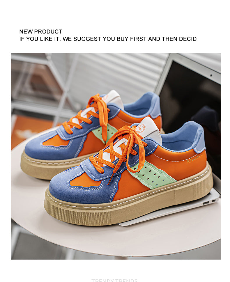 L835 Men's Shoes New Retro Colorblocking Sports Casual Board Shoes detail image 8