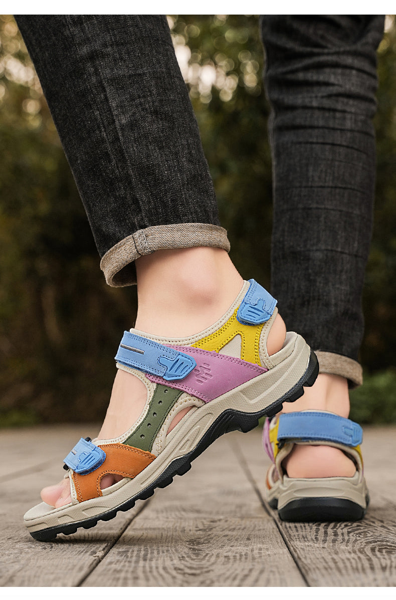 FTW001 Summer leather sandals for men and women detail image 10