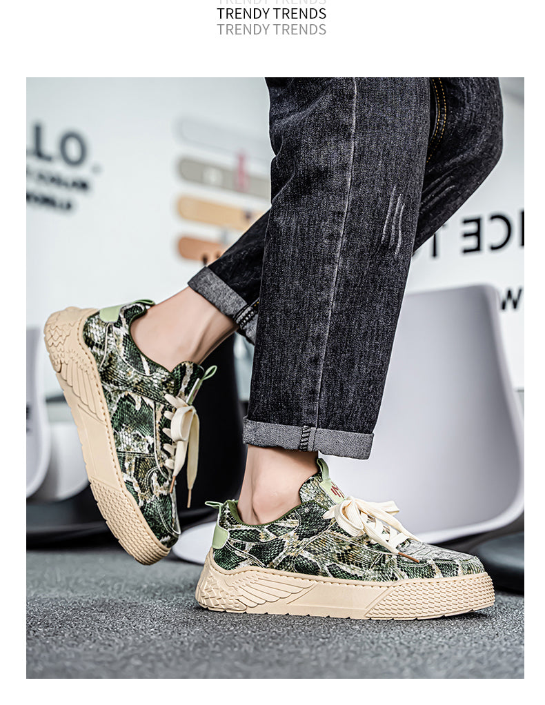 58026 Snake skin casual new style skate shoes detail image 10