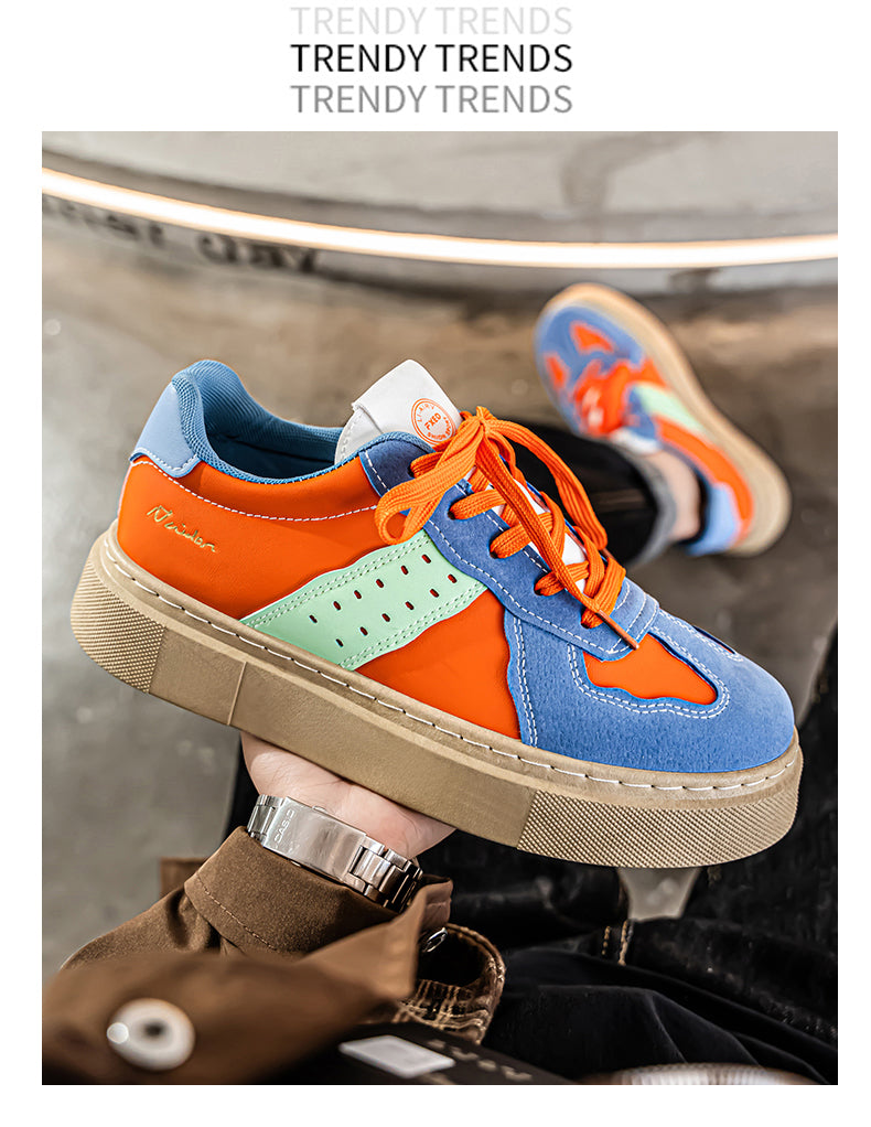 L835 Men's Shoes New Retro Colorblocking Sports Casual Board Shoes detail image 9