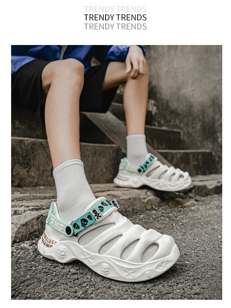 9205 Summer leather sandals for men and women detail image 10