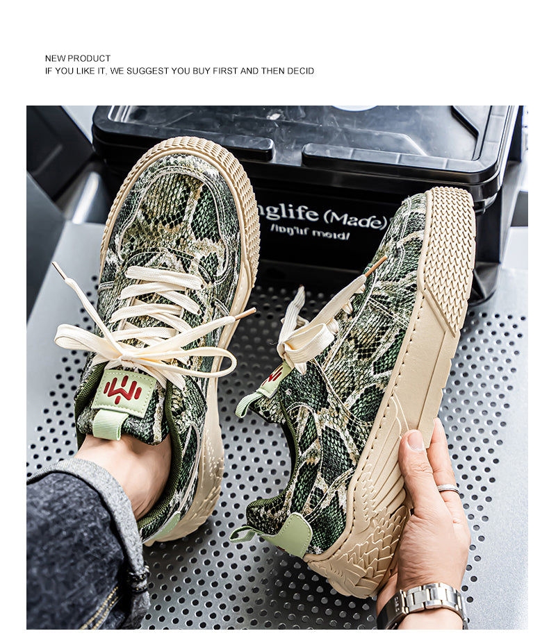 58026 Snake skin casual new style skate shoes detail image 11