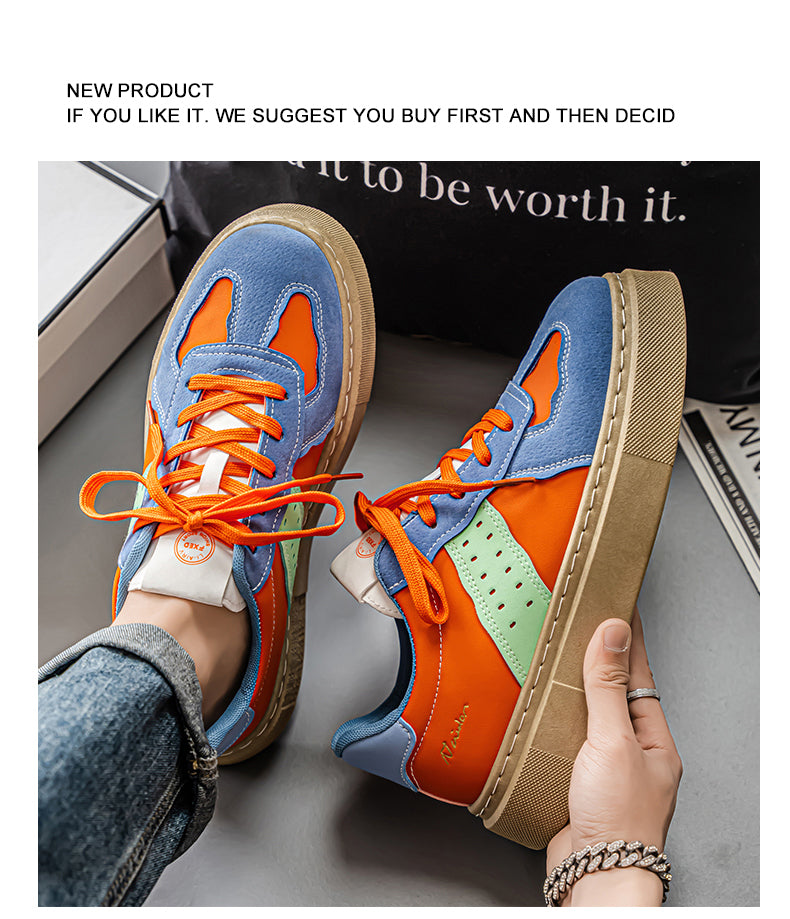 L835 Men's Shoes New Retro Colorblocking Sports Casual Board Shoes detail image 10