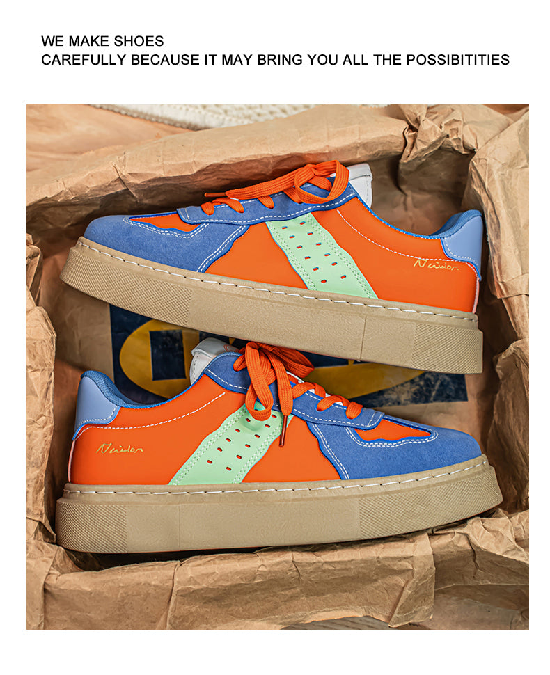 L835 Men's Shoes New Retro Colorblocking Sports Casual Board Shoes detail image 11