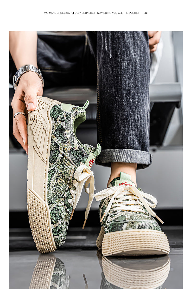 58026 Snake skin casual new style skate shoes detail image 14