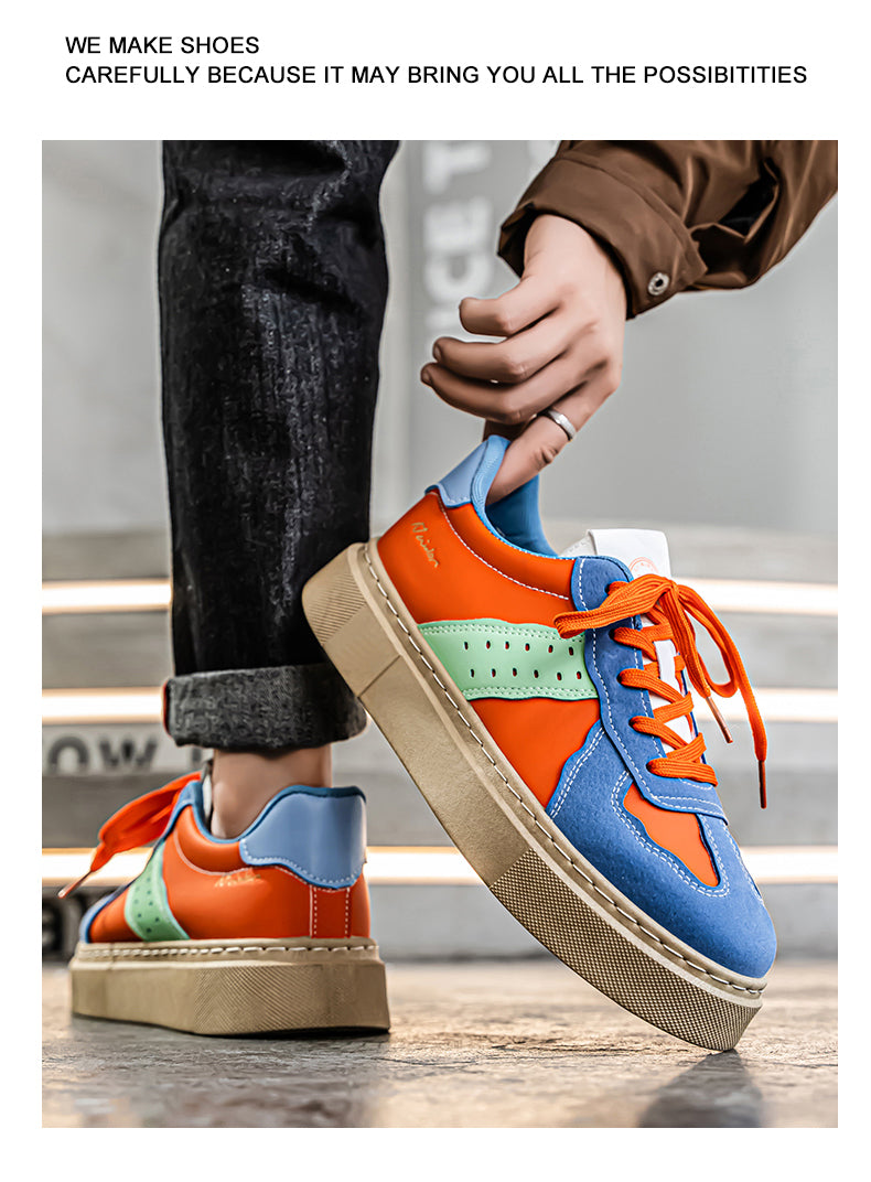 L835 Men's Shoes New Retro Colorblocking Sports Casual Board Shoes detail image 13