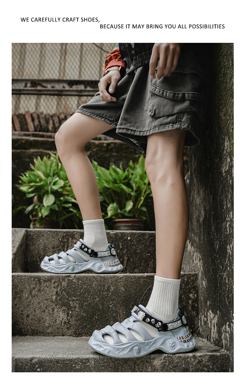 9205 Summer leather sandals for men and women detail image 14