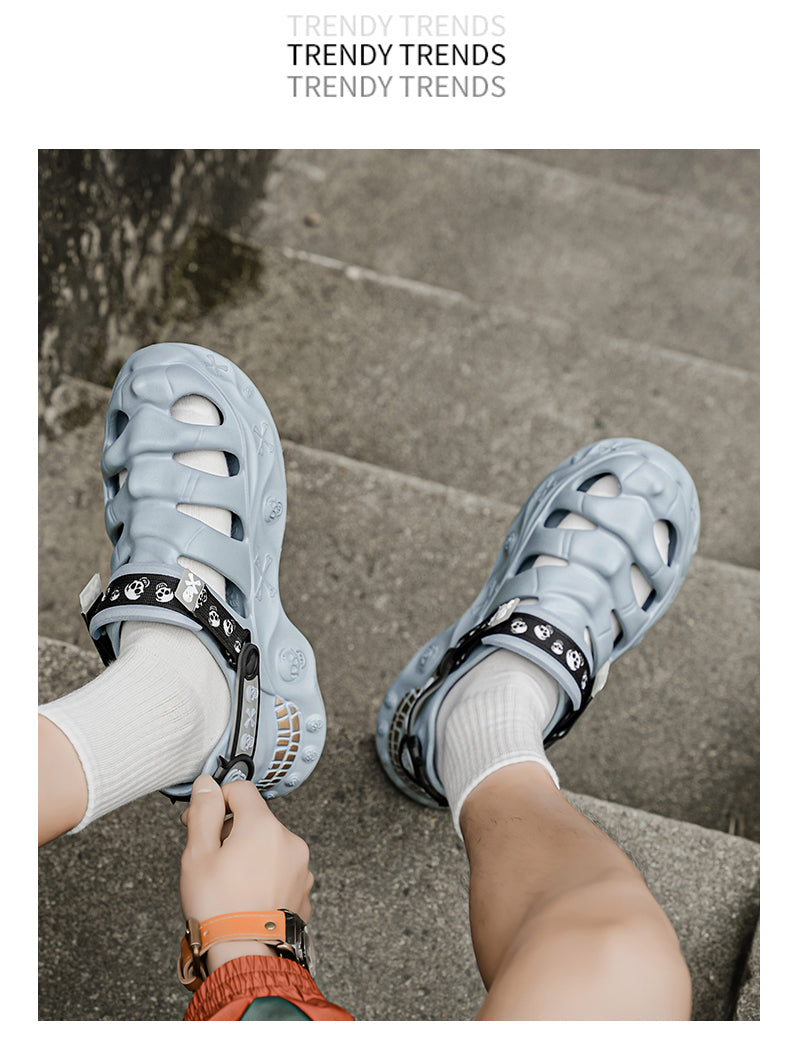 9205 Summer leather sandals for men and women detail image 16