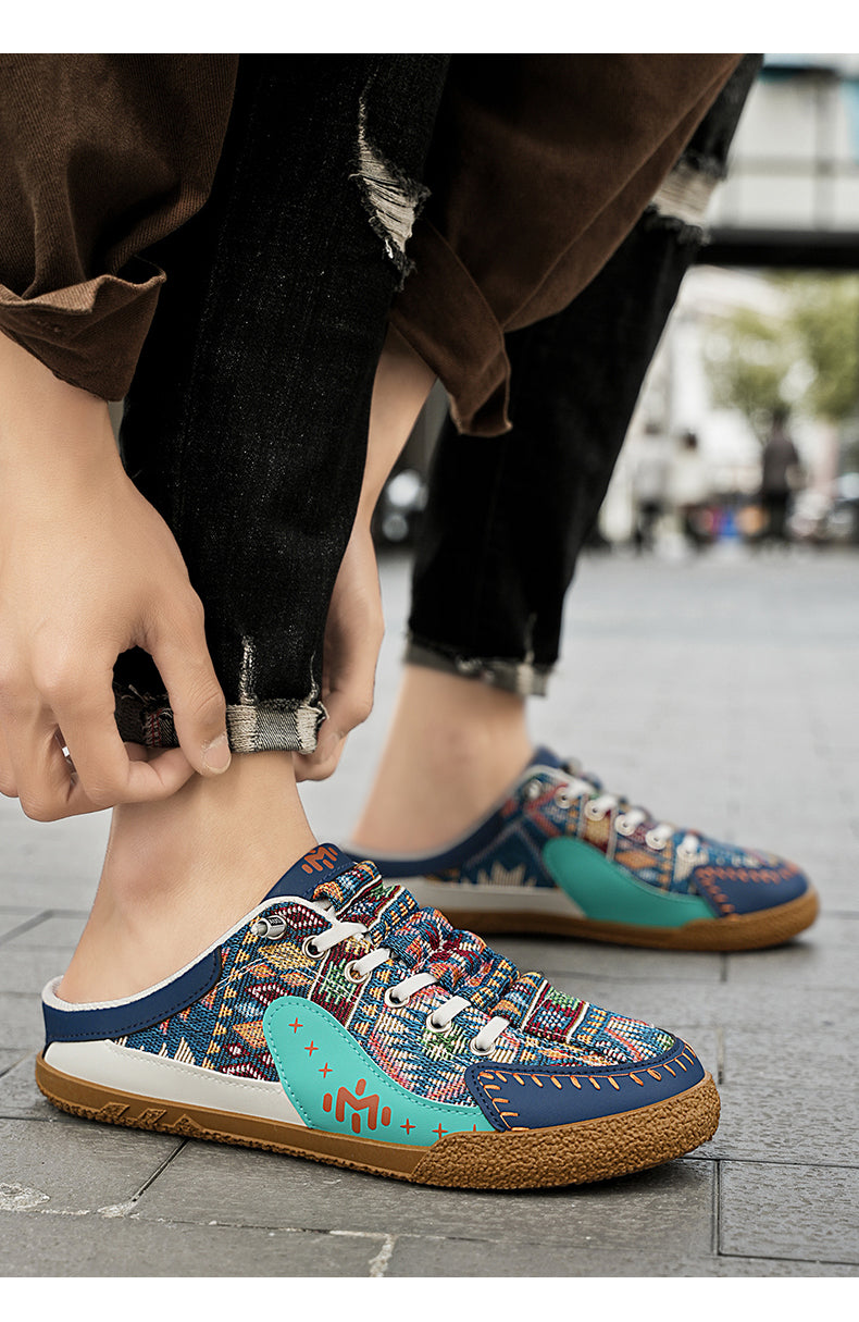 GB01 Baotou Men's Summer Breathable Mesh Slippers detail image 17