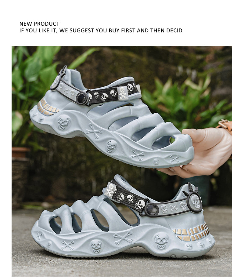 9205 Summer leather sandals for men and women detail image 17