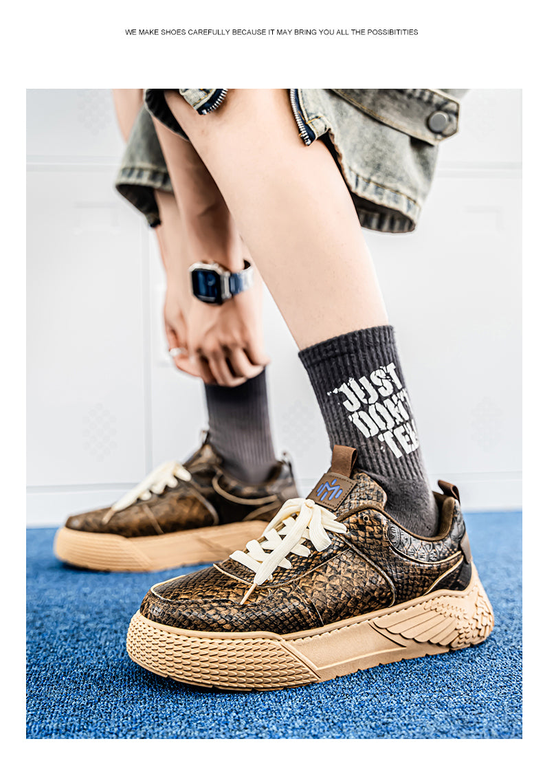 58026 Snake skin casual new style skate shoes detail image 18