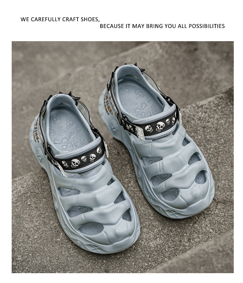 9205 Summer leather sandals for men and women detail image 18