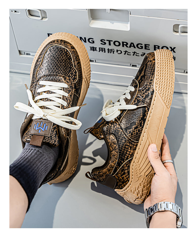 58026 Snake skin casual new style skate shoes detail image 19