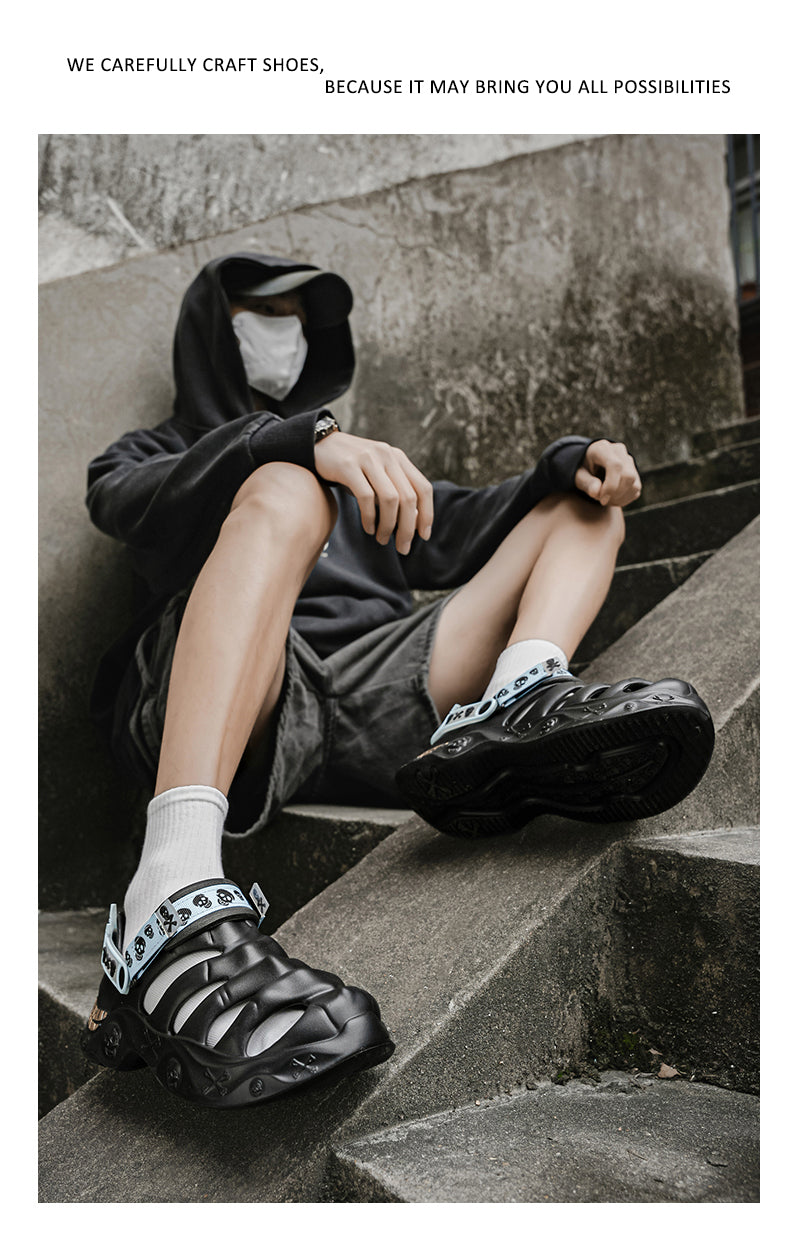 9205 Summer leather sandals for men and women detail image 20