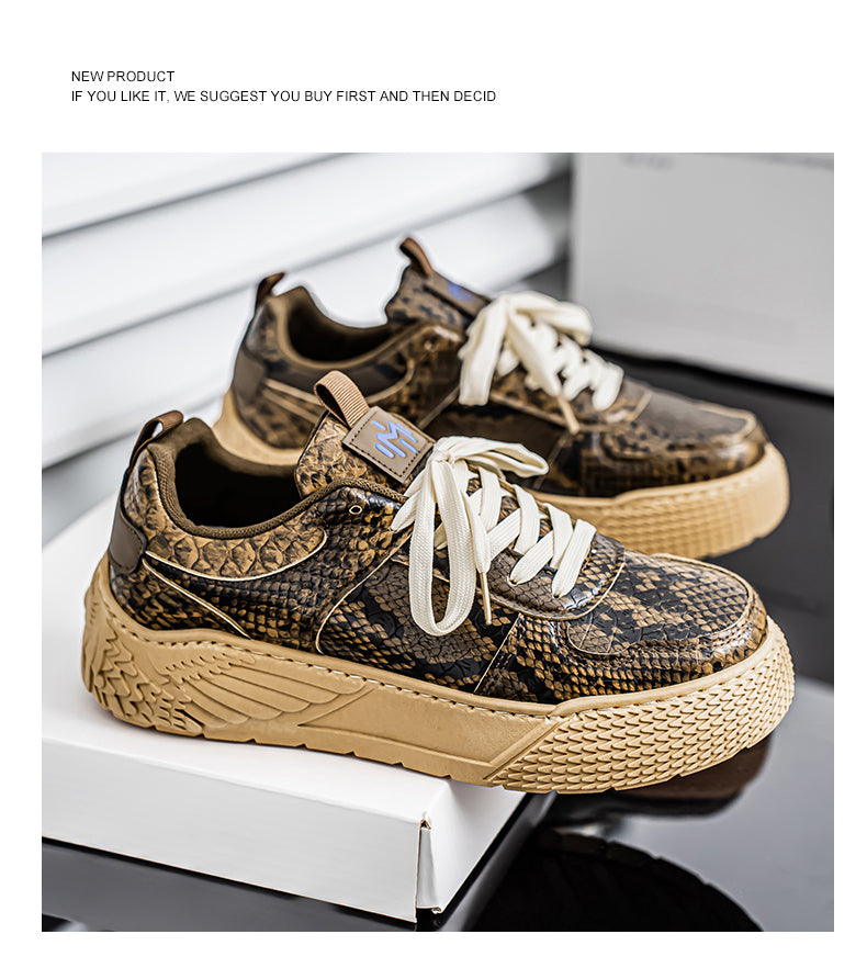 58026 Snake skin casual new style skate shoes detail image 21